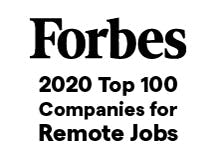 Forbes 2020 Top 100 Companies for Remote Jobs award
