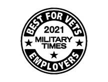 Best for Vets Employers 2021 Award seal