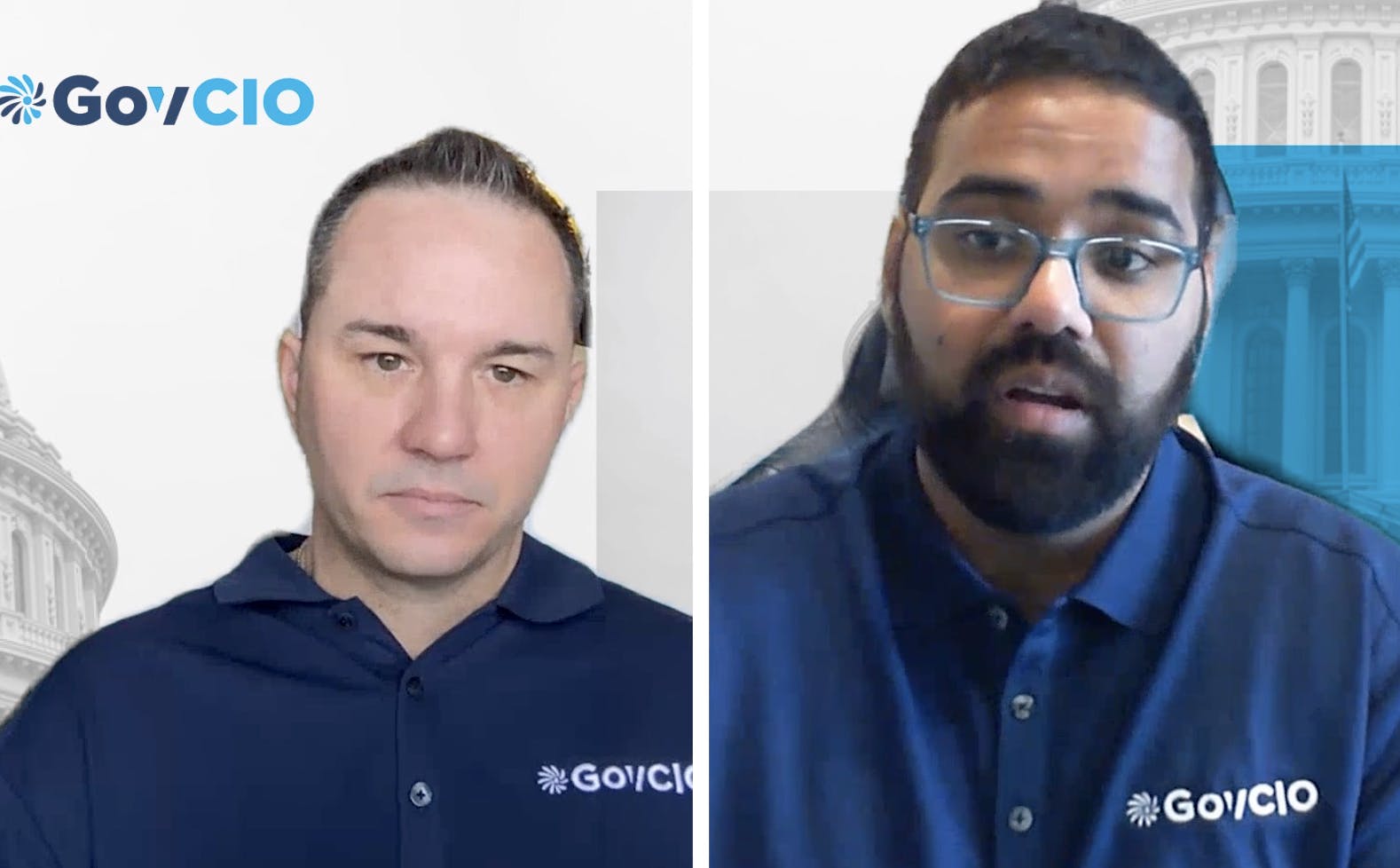 Head shots of two GovCIO Agile scaled experts Saajan Panikar and Brent Swartz