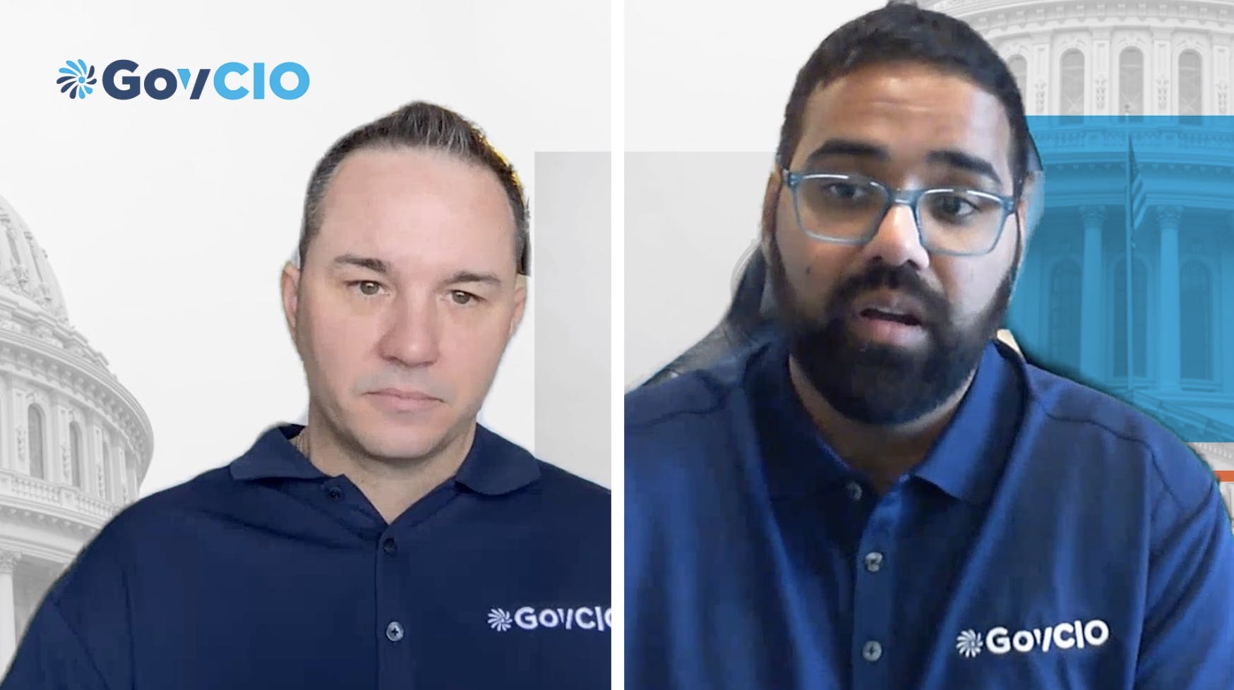 Head shots of two GovCIO Agile scaled experts Saajan Panikar and Brent Swartz