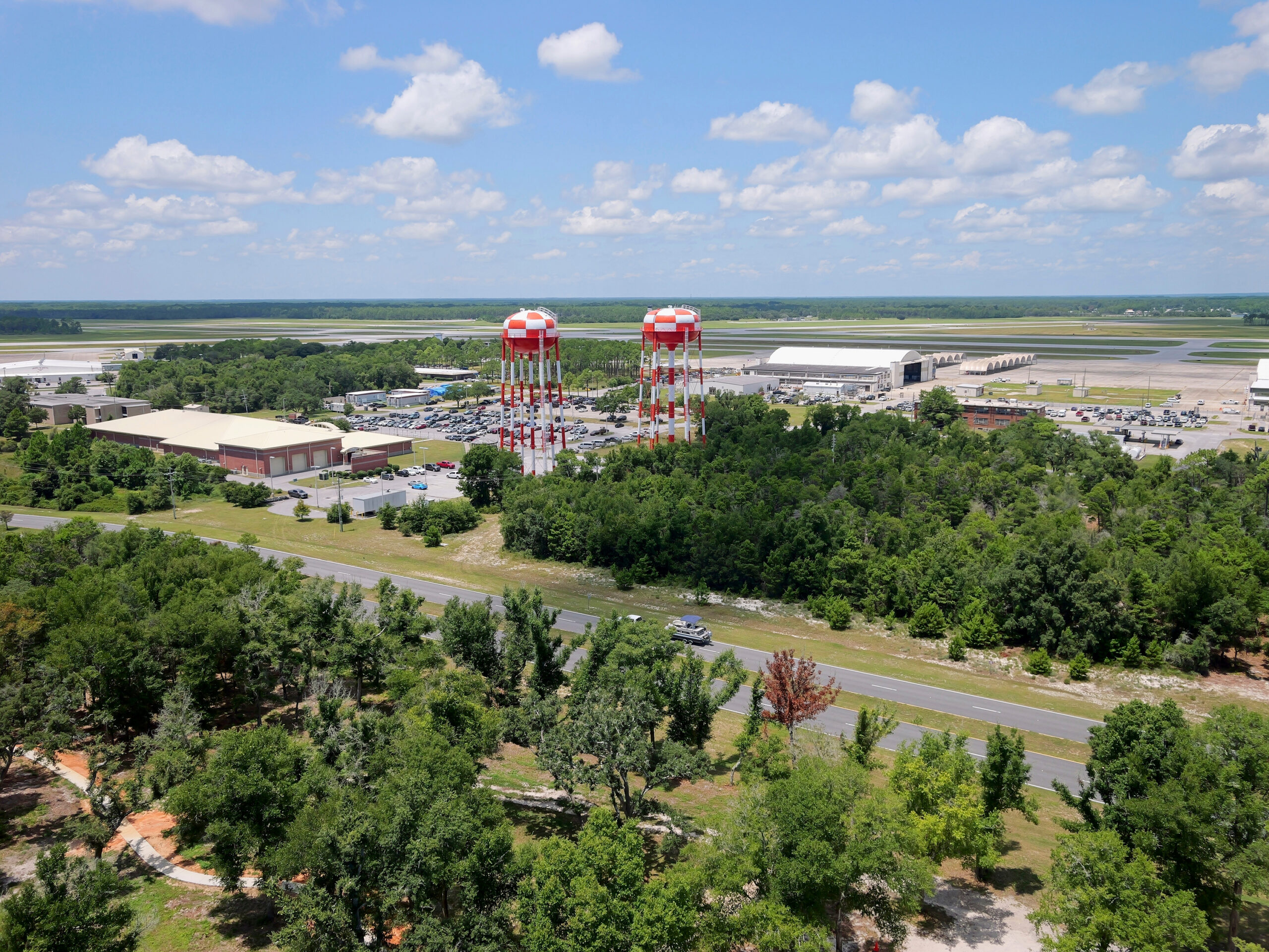 An aerial photo of Pensacola, Florida
